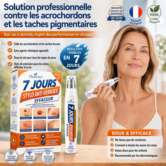 Recommandé par les pharmaciens 👨‍⚕️👨‍⚕️ 𝑯𝗲𝙖𝐥𝒓𝗶𝙯𝗲® 7-Day Tag & Spot Eraser 🪄 (Rollerball sans douleur, sans marques) 👩‍⚕️