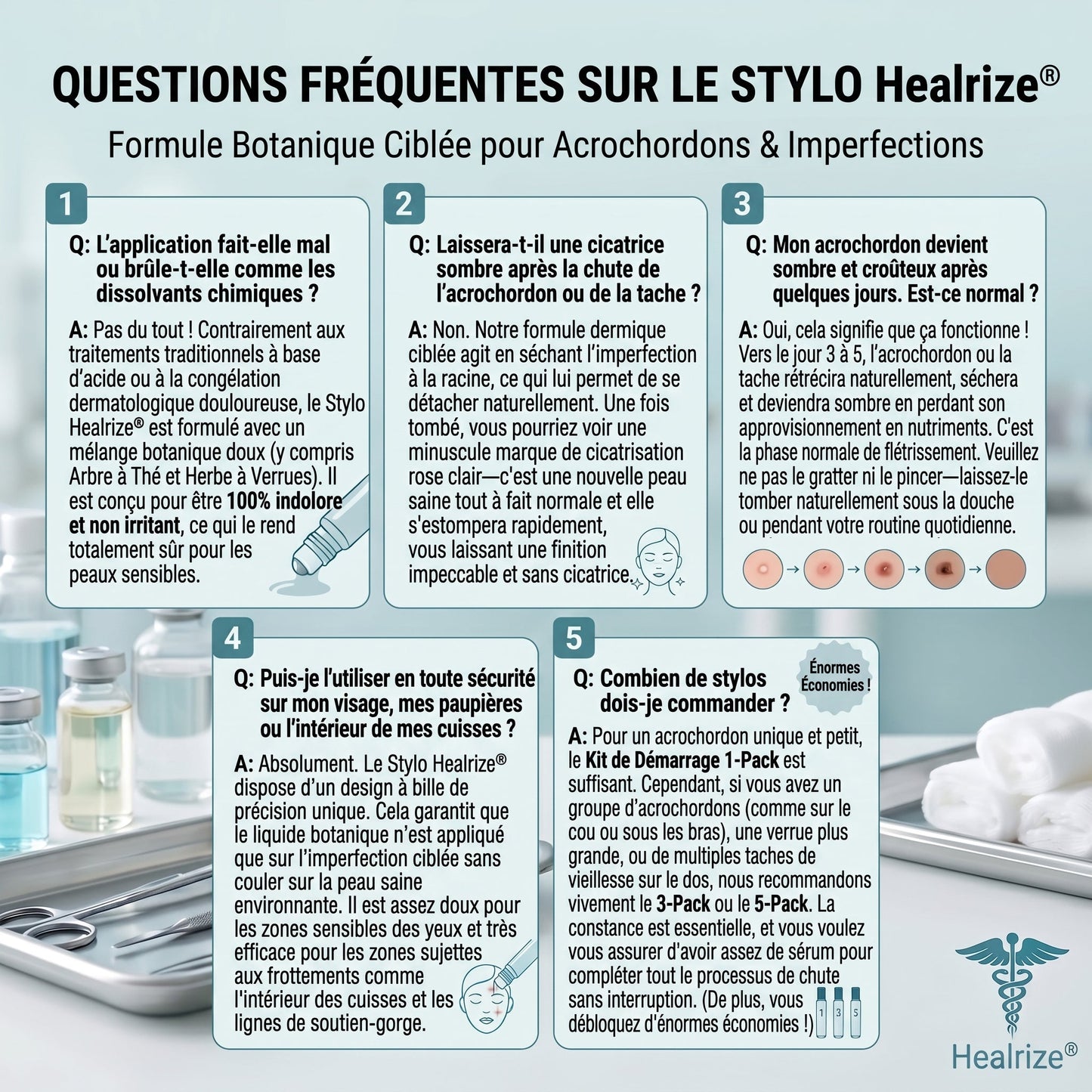 Recommandé par les pharmaciens 👨‍⚕️👨‍⚕️ 𝑯𝗲𝙖𝐥𝒓𝗶𝙯𝗲® 7-Day Tag & Spot Eraser 🪄 (Rollerball sans douleur, sans marques) 👩‍⚕️