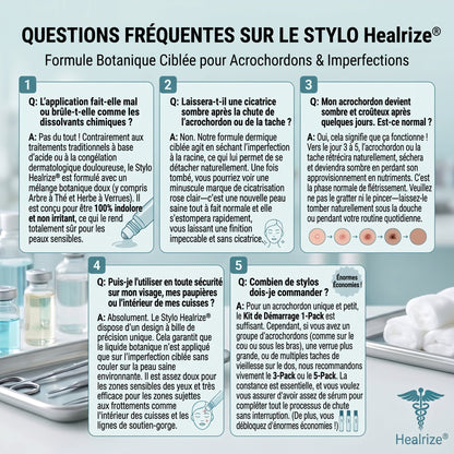 Recommandé par les pharmaciens 👨‍⚕️👨‍⚕️ 𝑯𝗲𝙖𝐥𝒓𝗶𝙯𝗲® 7-Day Tag & Spot Eraser 🪄 (Rollerball sans douleur, sans marques) 👩‍⚕️