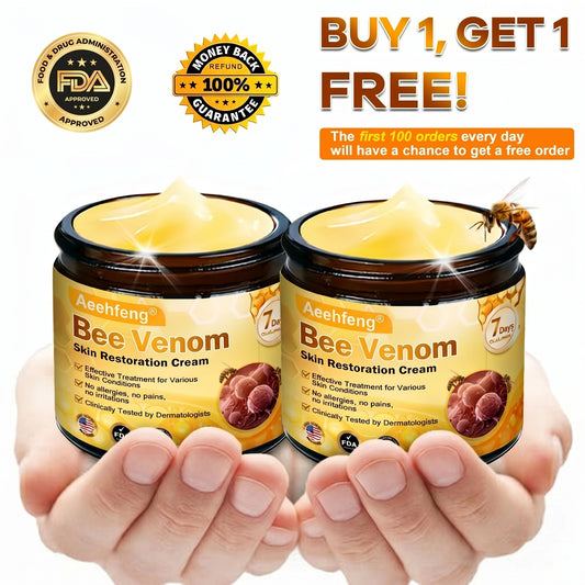 🔥 DERNIER JOUR -80 % 🔥 Aeehfeng® Crème Réparatrice Peau au Venin d’Abeille