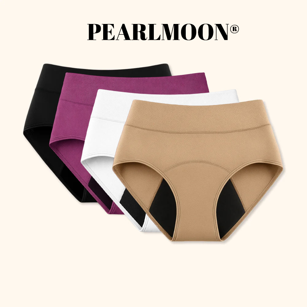 🌸🌸 Dernier jour : -80 % | Lot de 4 culottes 100 % anti-fuites PEARLMOON®