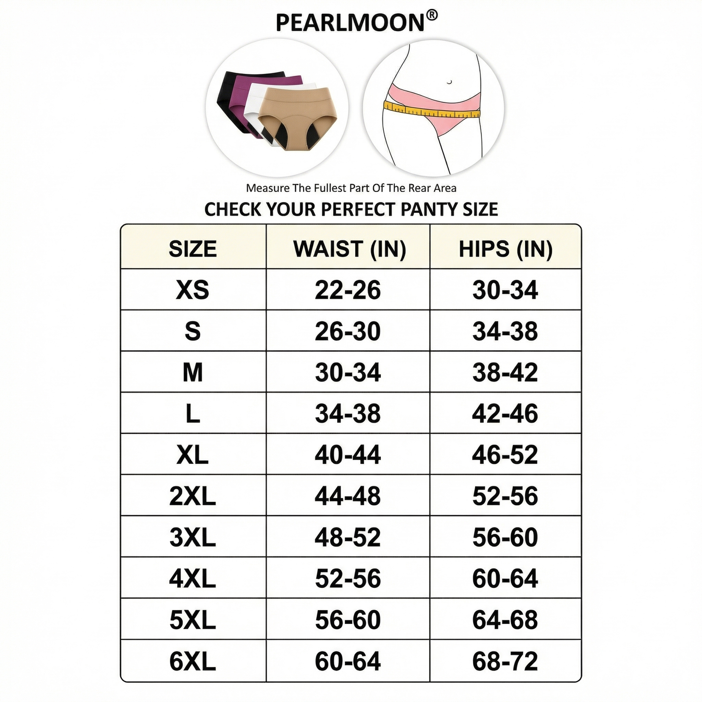 🌸🌸 Dernier jour : -80 % | Lot de 4 culottes 100 % anti-fuites PEARLMOON®