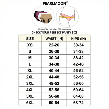 🌸🌸 Dernier jour : -80 % | Lot de 4 culottes 100 % anti-fuites PEARLMOON®