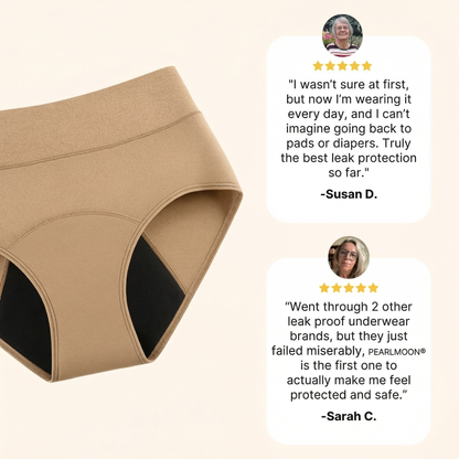 🌸🌸 Dernier jour : -80 % | Lot de 4 culottes 100 % anti-fuites PEARLMOON®
