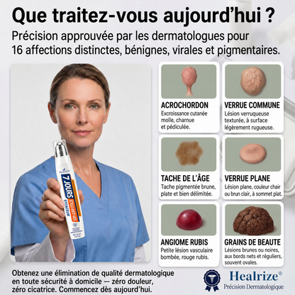 Recommandé par les pharmaciens 👨‍⚕️👨‍⚕️ 𝑯𝗲𝙖𝐥𝒓𝗶𝙯𝗲® 7-Day Tag & Spot Eraser 🪄 (Rollerball sans douleur, sans marques) 👩‍⚕️