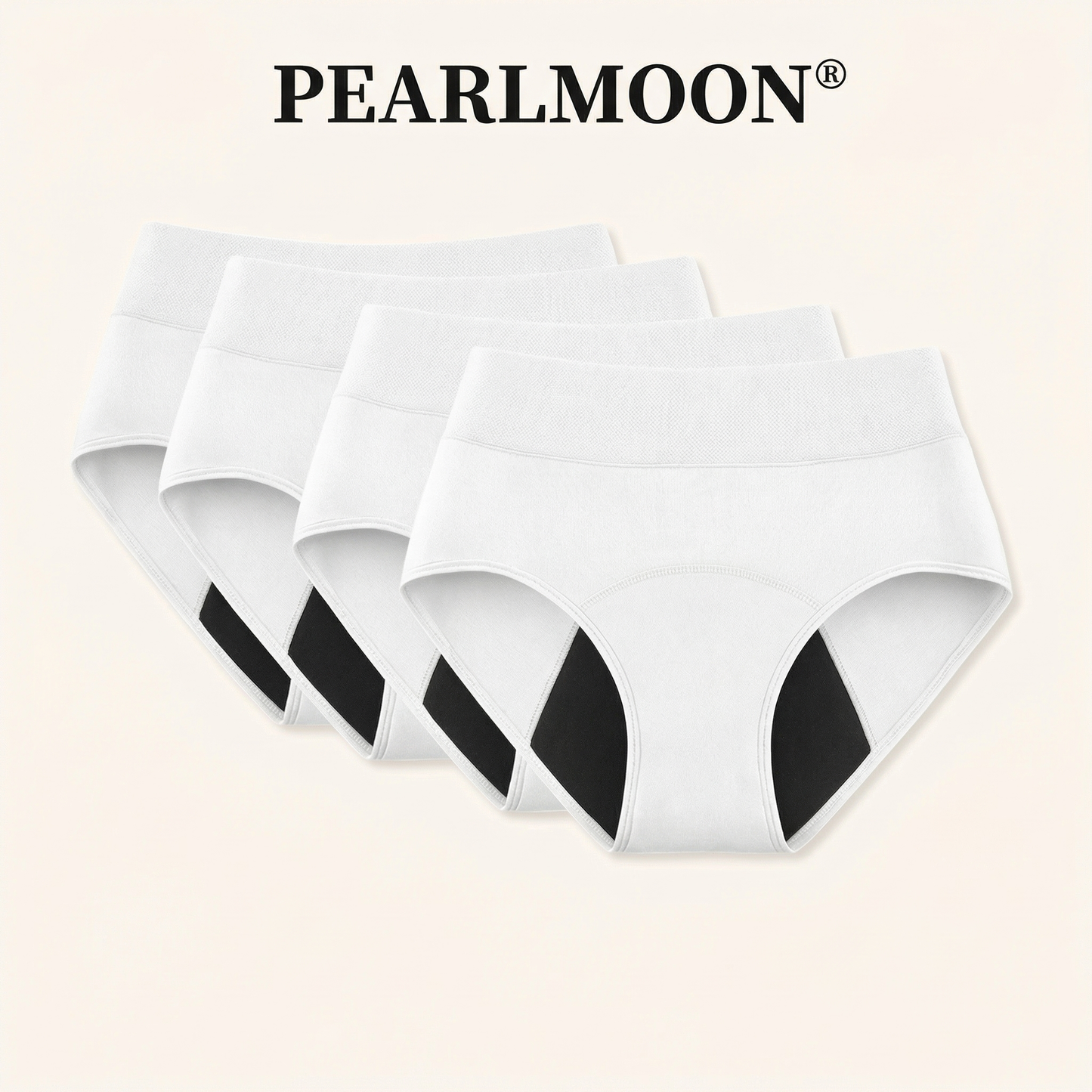 🌸🌸 Dernier jour : -80 % | Lot de 4 culottes 100 % anti-fuites PEARLMOON®