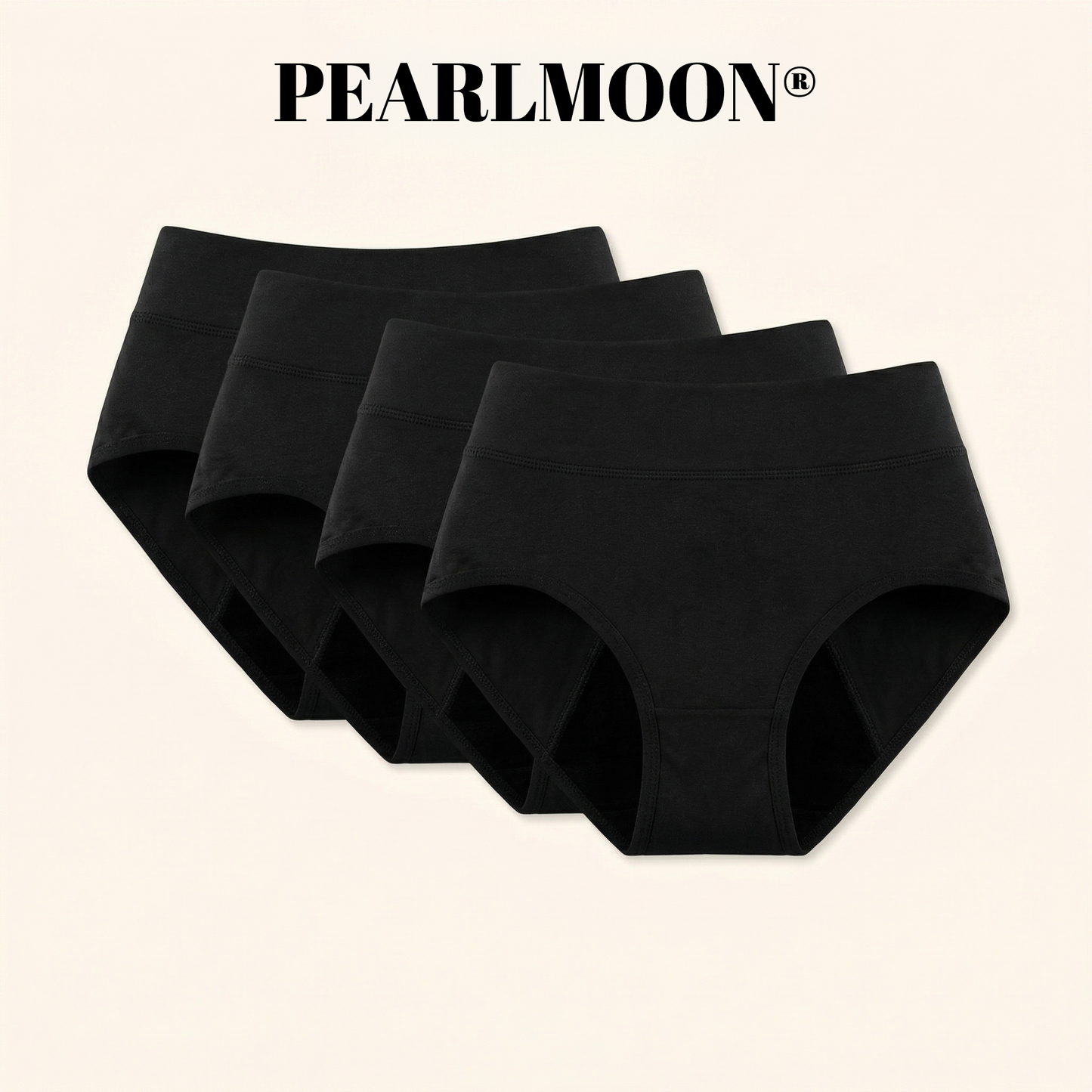 🌸🌸 Dernier jour : -80 % | Lot de 4 culottes 100 % anti-fuites PEARLMOON®