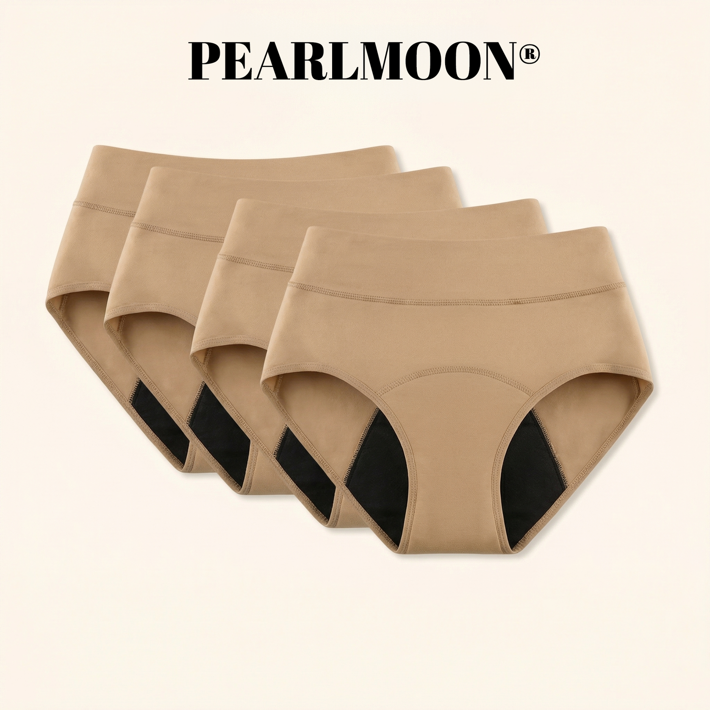 🌸🌸 Dernier jour : -80 % | Lot de 4 culottes 100 % anti-fuites PEARLMOON®